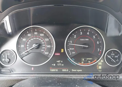 2015 BMW 328I z USA, uszkodzony, nr VIN WBA3A5C51FP647079